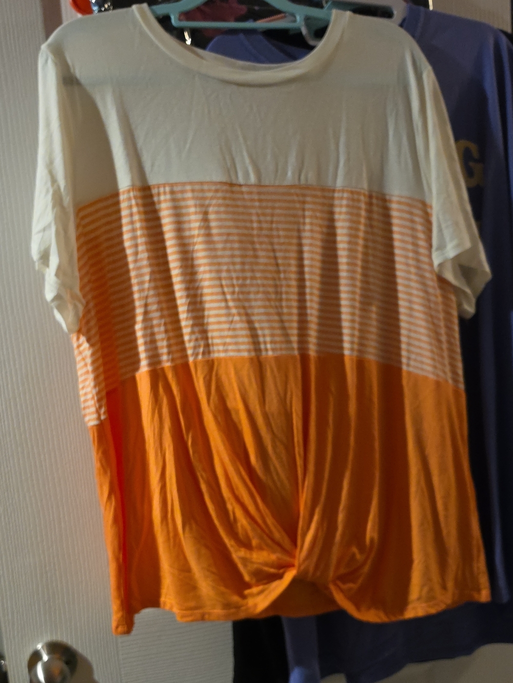 Men's Orange & Cream Short-Sleeve T-Shirt